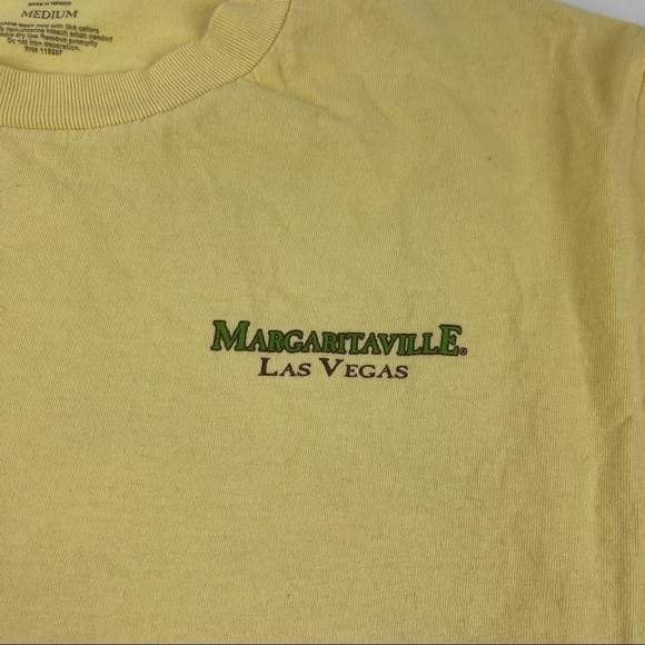 Margaritaville Tshirt Mens Medium Yellow Short Sleeve - Picture 4 of 9